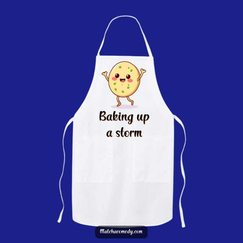 Funny Matcha Cookie Dance Apron: Cook Up Fun in Style!