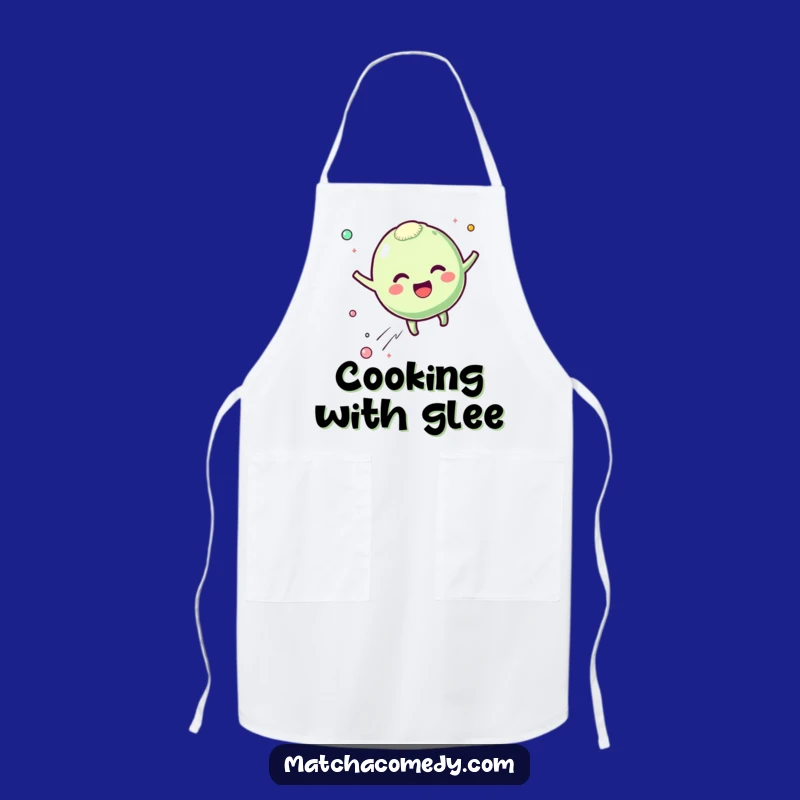 Funny Matcha Mochi Apron - Bouncing Excitement Kitchen Fun Gift