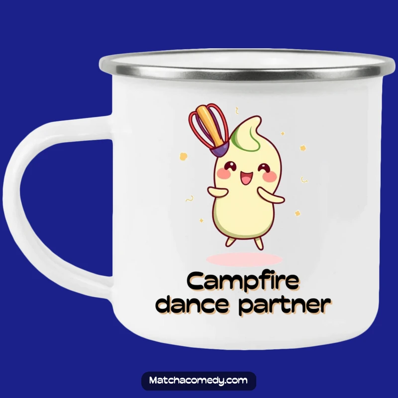 Funny Kawaii Matcha Whisk Camping Mug - Adventure Fuel for Whisk Masters