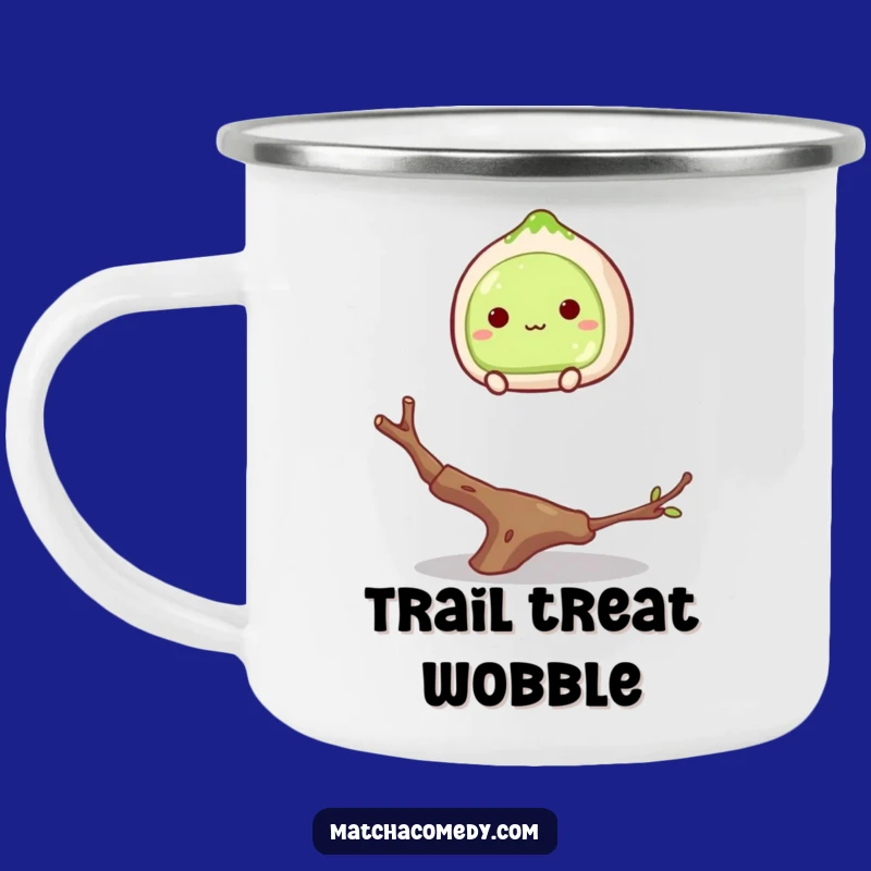 Funny Matcha Mochi Camping Mug: Hilarious Outdoor Treat Gift for Adventurers