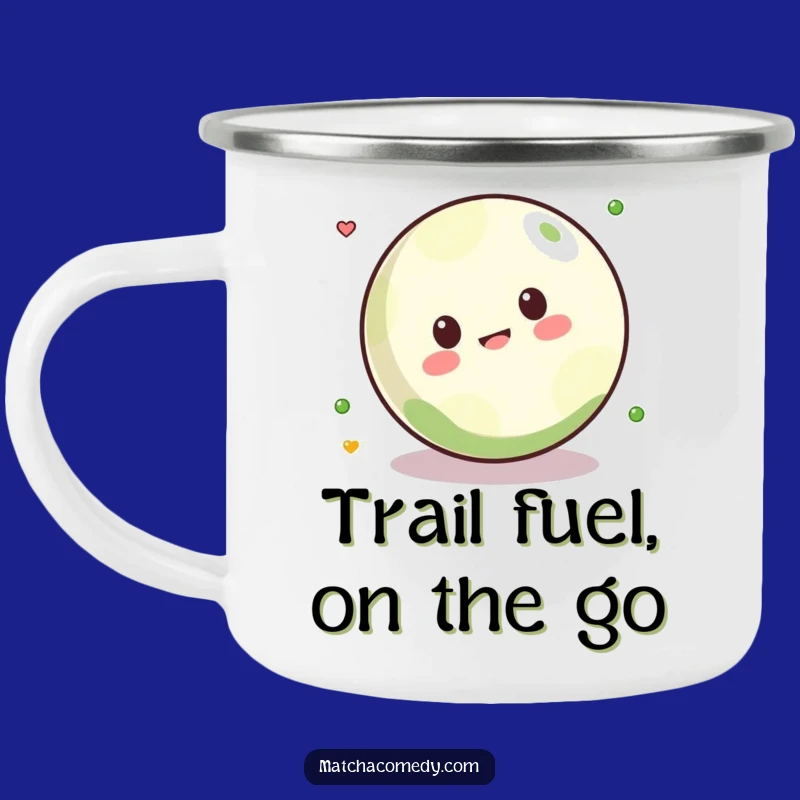 Funny Kawaii Matcha Ball Rolling Camping Mug - Playful Outdoor Companion for Tea
