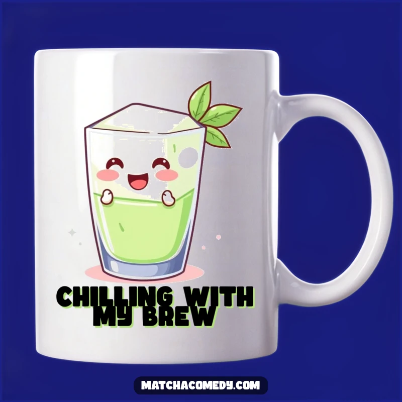Funny Matcha Ice Cube Mug: A Cool, Hilarious Treat Inside!