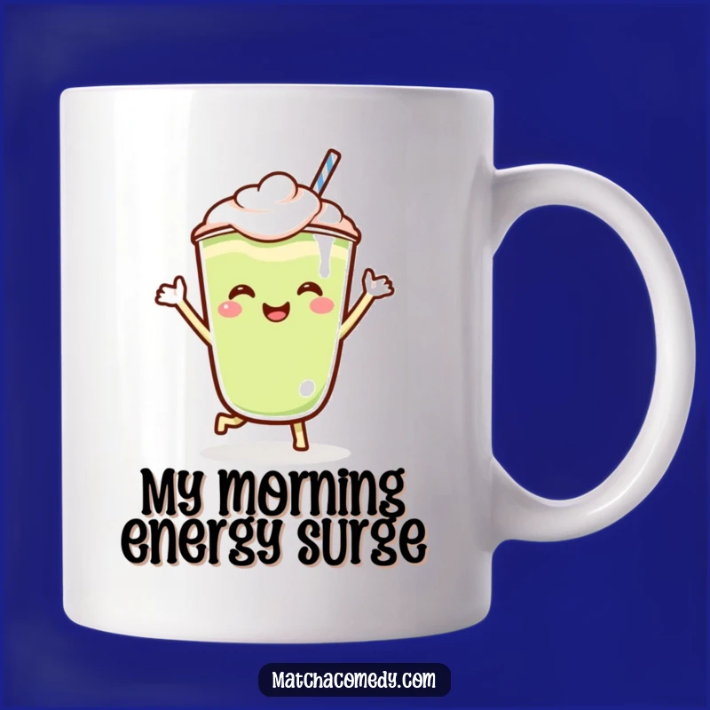 Funny Matcha Latte Jig Mug: Adorable Kawaii Character, Perfect Gift for Tea Lovers
