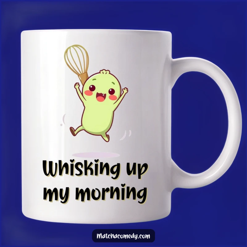 Funny Matcha Whisk Acrobat Mug for Playful Mornings and Tea Enthusiasts