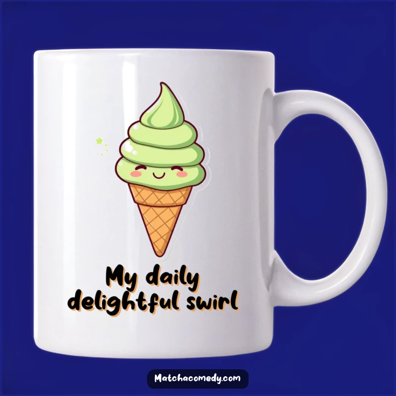 Funny Matcha Ice Cream Cone Spin Mug: A Hilarious Treat For Ice Cream Lovers