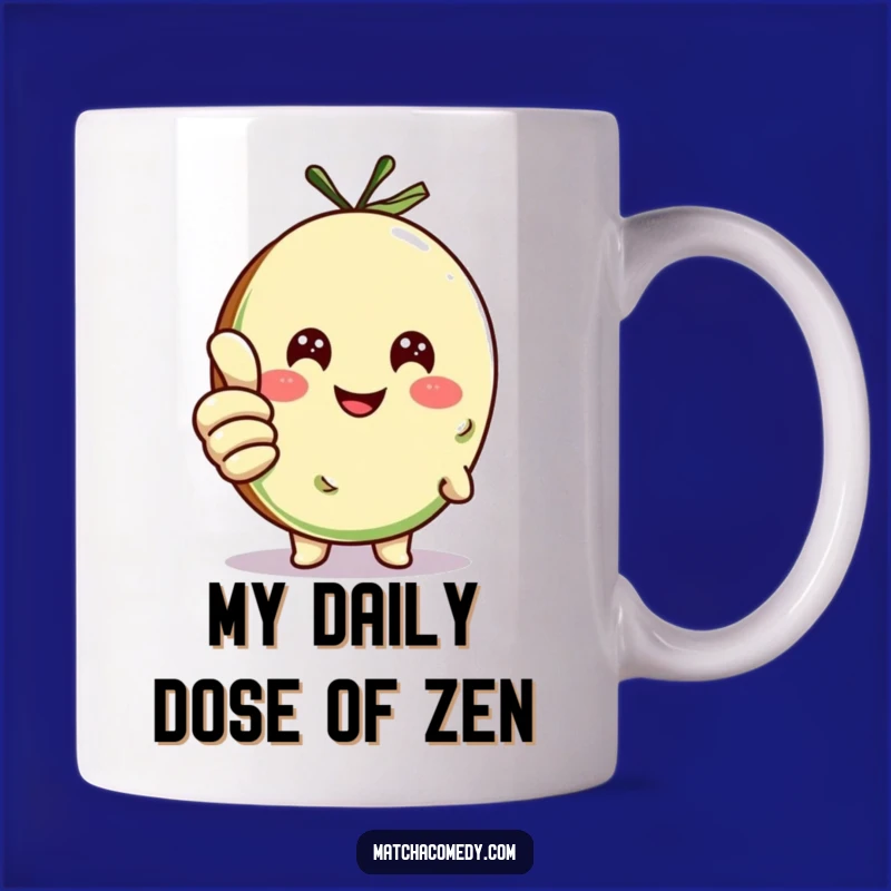 Funny Matcha Cookie Thumbs Up Mug, Perfect Hilarious Gift for Tea Lovers