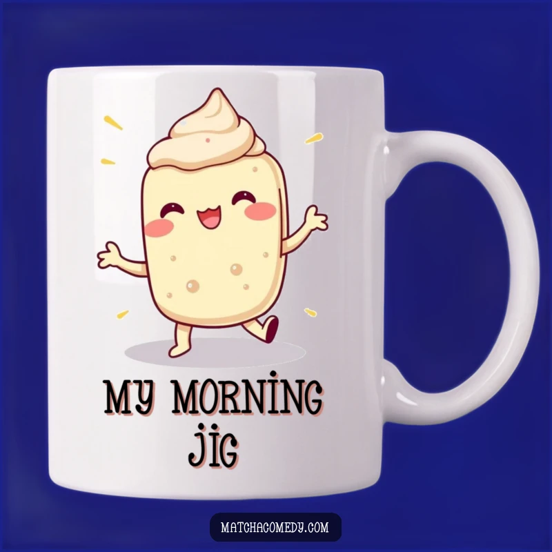 Funny Matcha Dessert Dance Mug: Hilarious Treat Gift for Dessert Lovers