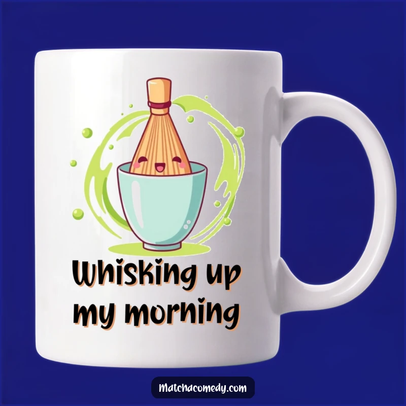 Funny Matcha Whisk Mug: Energetic Spinning Matcha Tool, Perfect Funny Gift for Tea Lovers!
