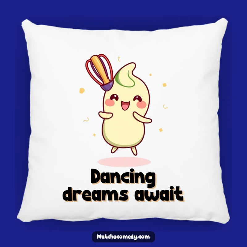 Funny Kawaii Matcha Whisk Pillow - Soft Cushion for Lively Comfort