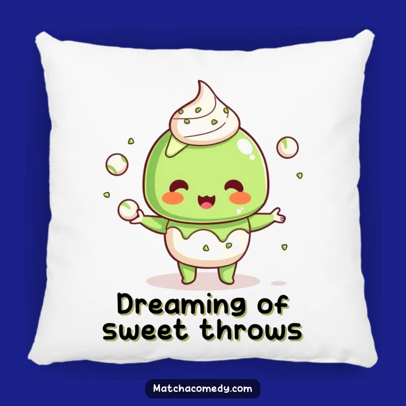 Cozy Funny Kawaii Matcha Dessert Pillow: Juggling Comfort, Adorable Funny Gift
