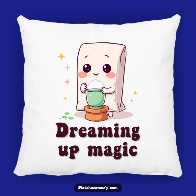 Funny Kawaii Matcha Powder Magic Pillow - Cozy & Enchanting Accent for Home