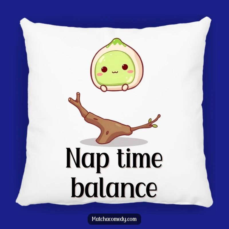 Funny Matcha Mochi Pillow: Cozy and Hilarious Dessert Home Decor Gift