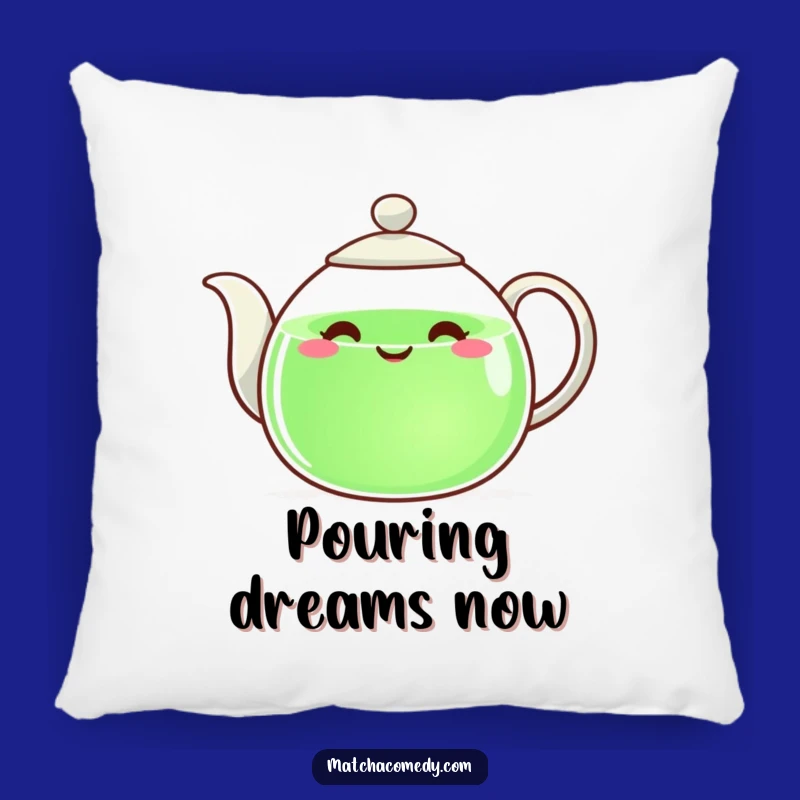 Funny Teapot Pillow: Cozy Comfort with a Happy Pouring Design, Adorable Funny Gift!