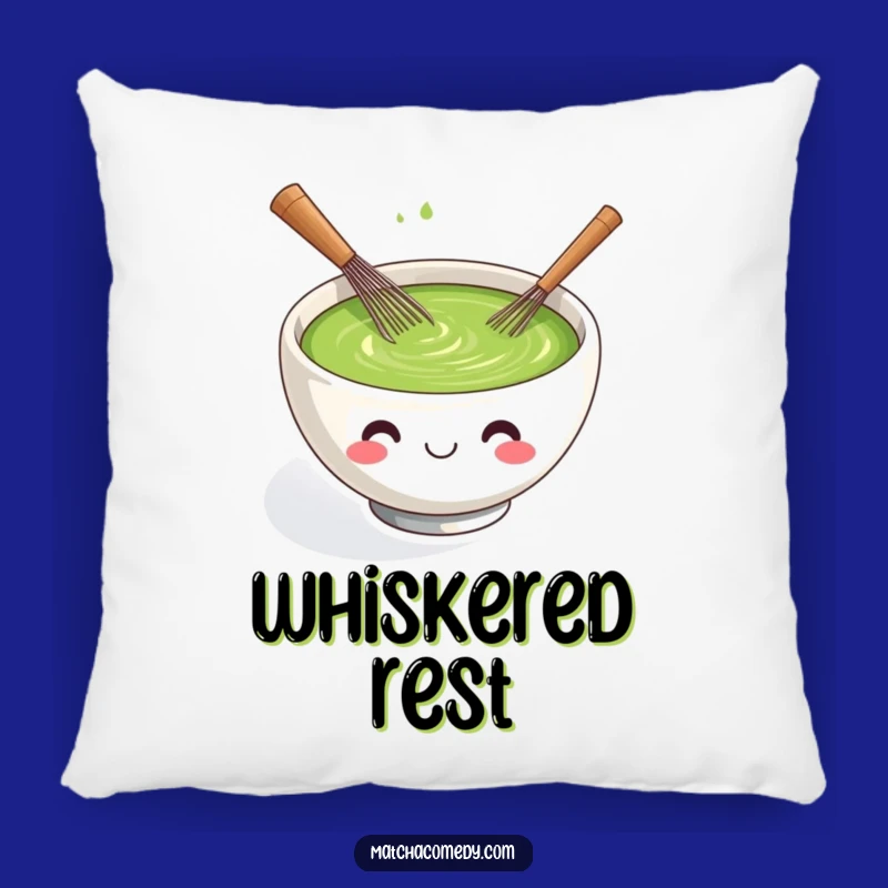 Funny Matcha Whisking Bowl Pillow - Soft and Cute Decorative Cushion Gift