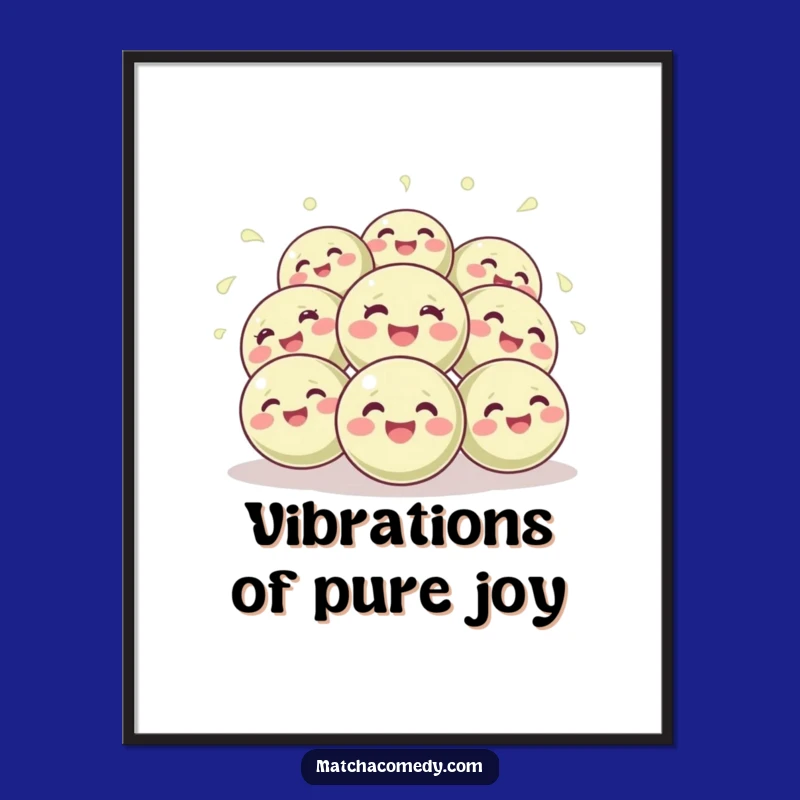 Funny Matcha Balls Digital Art: Instant Joyful, Bouncing Laughter for Your Walls