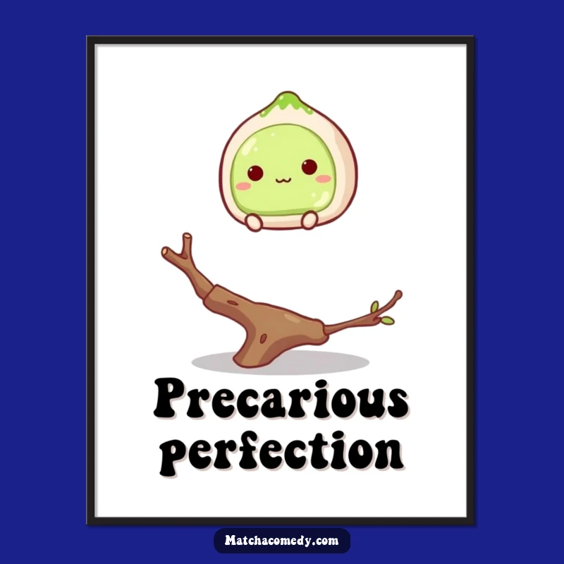 Funny Matcha Mochi Digital Art: Hilarious Dessert Decor and Printable Gift
