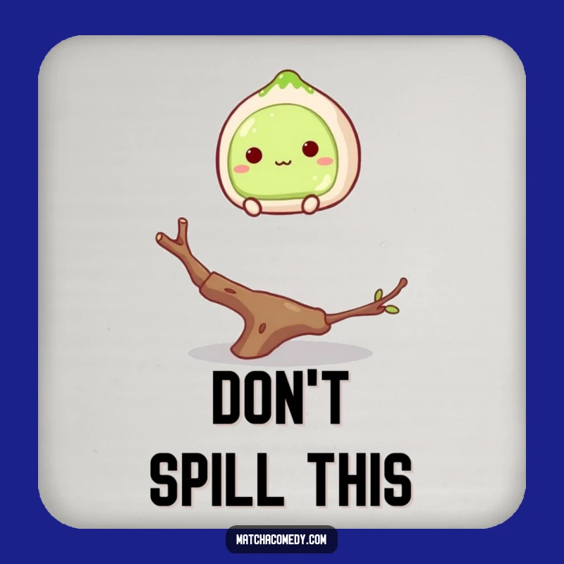 Funny Matcha Mochi Coaster: Hilarious Dessert Gift to Protect Your Surfaces