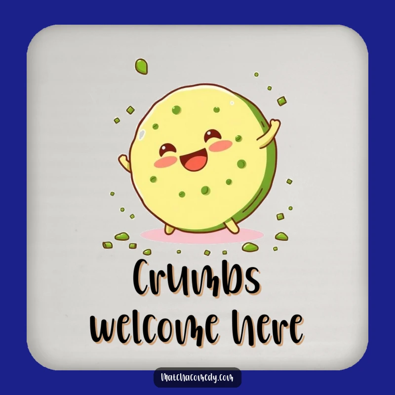 Funny Matcha Cookie Cartwheel Coasters: Protect Surfaces With Smiles!