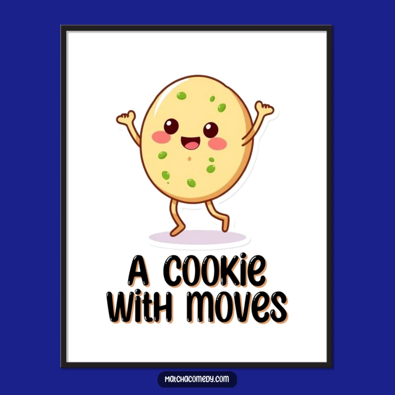 Funny Matcha Cookie Dance Poster: Add Whimsy to Your Walls!