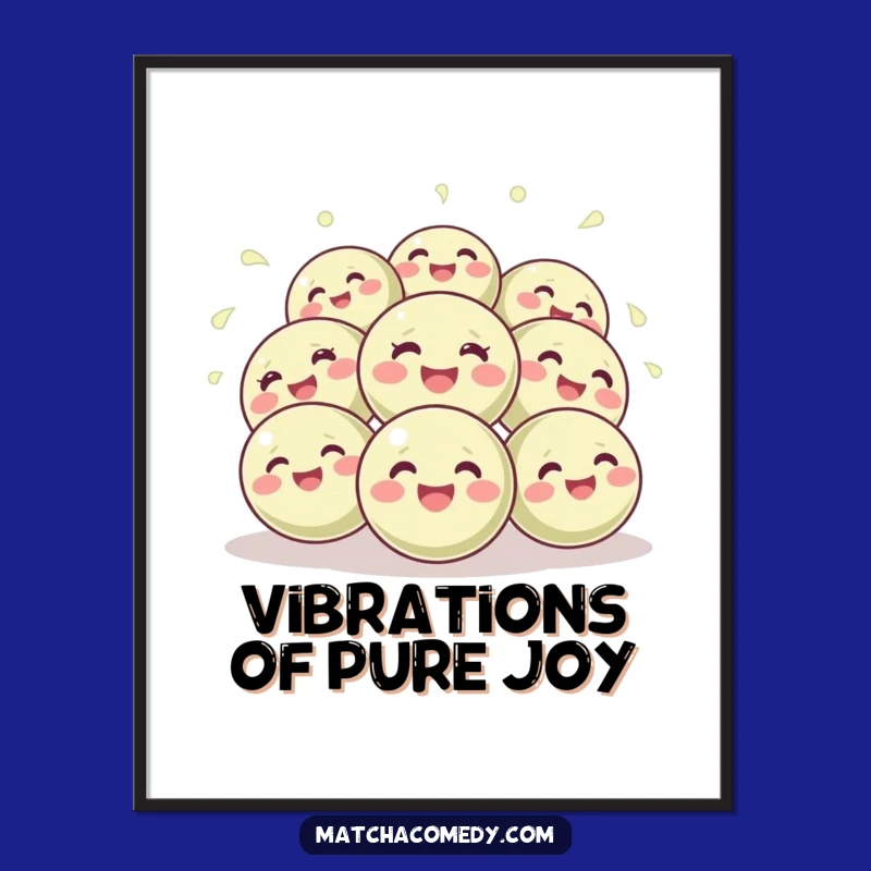 Hilarious Matcha Balls Poster: Bring Joyful, Bouncing Laughter to Your Walls