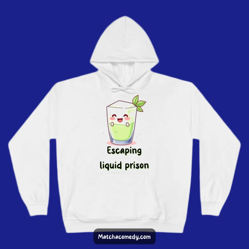 Cozy Funny Matcha Ice Cube Hoodie: Stay Cool & Comfortable