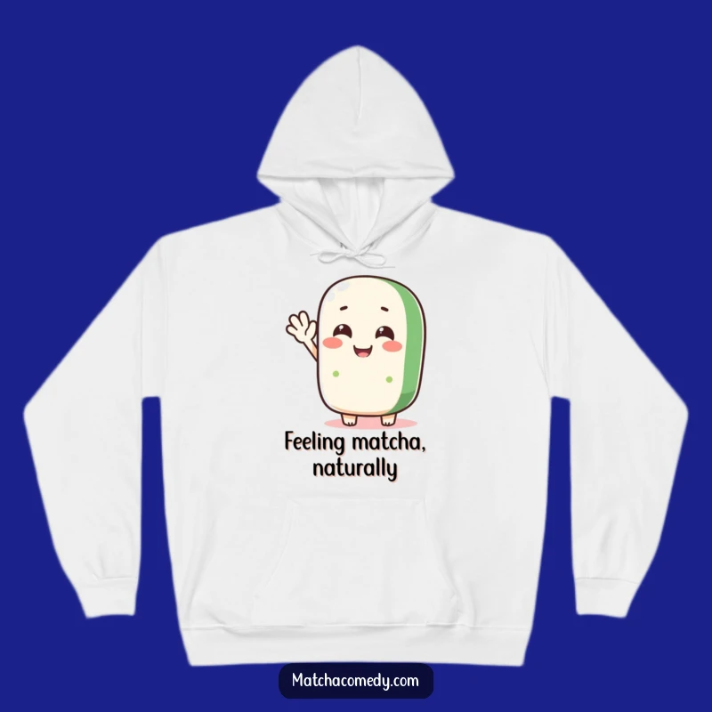 Cozy Funny Matcha Roll Wave Hoodie, Warm & Cheerful Gift Idea