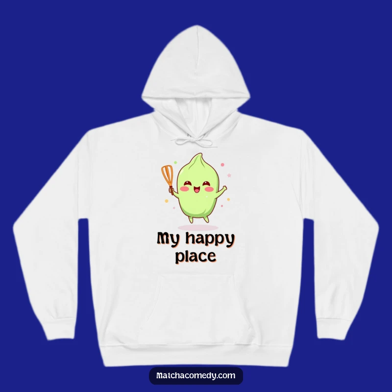 Funny Happy Matcha Whisk Hoodie: Cozy & Joyful Drinkwear Gift