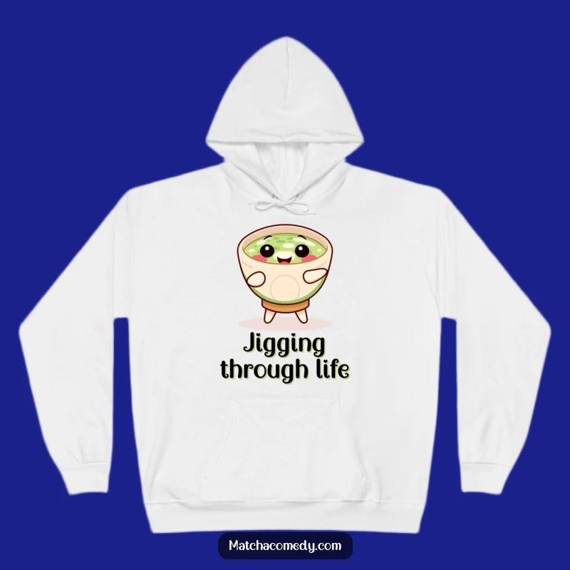 Funny Matcha Bowl Hoodie: Cozy Jig Design, Warm & Whimsical, Wonderful Funny Gift!