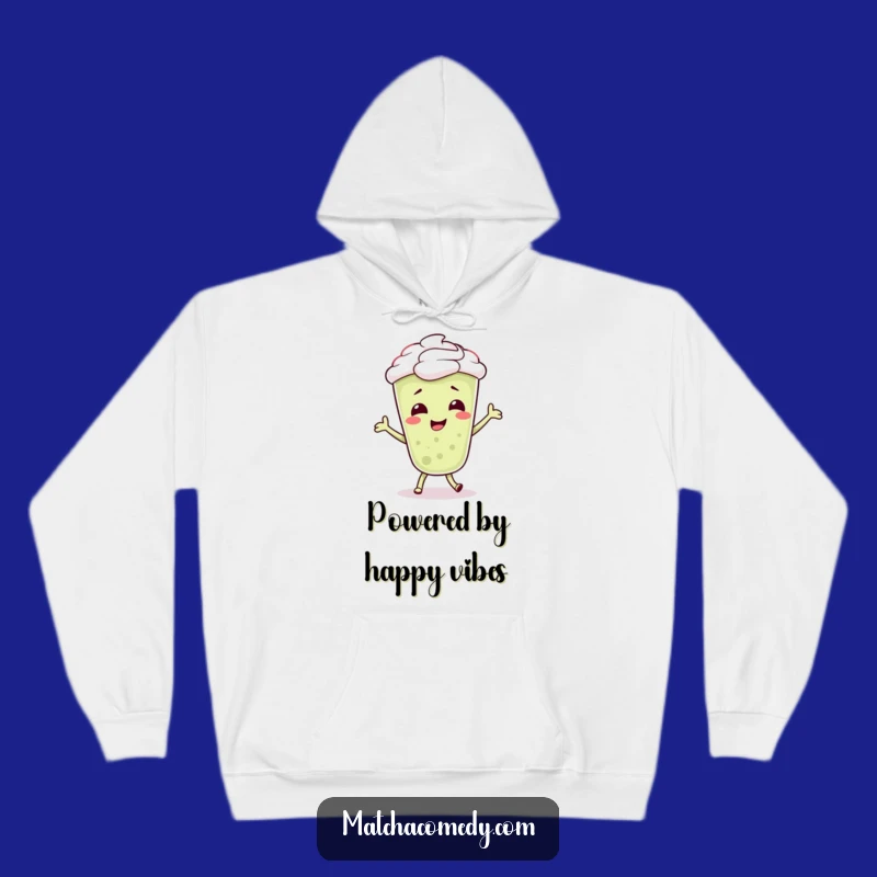 Funny Matcha Latte Dancer Hoodie: Cozy Giggling Character, Silly Dance, Warm Gift