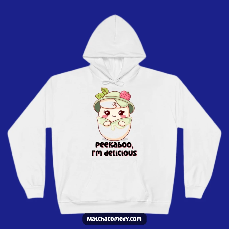 Funny Matcha Parfait Hoodie - Cozy Cheeky Grin Layers, Warm Dessert Gift