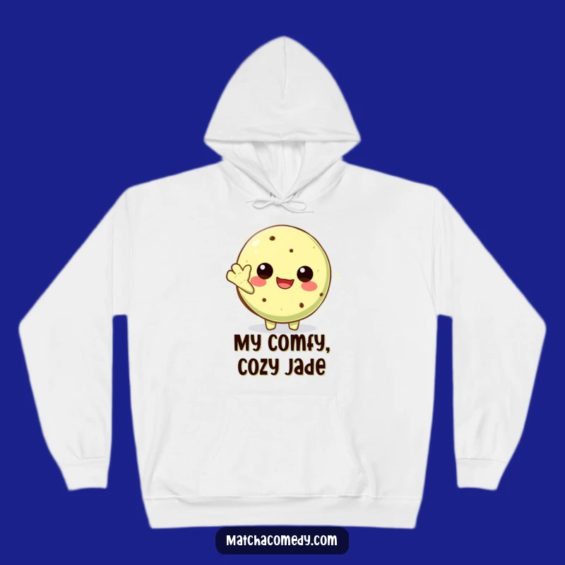 Cozy Funny Kawaii Matcha Cookie Hoodie: Cheerful Wave Design, Your New Favorite Funny Gift