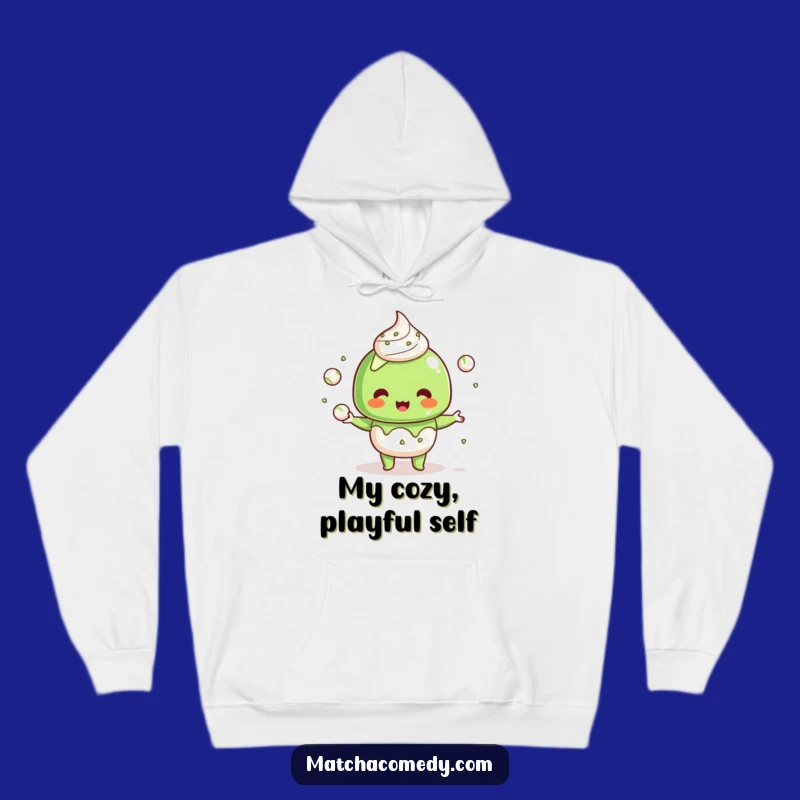 Cozy Funny Kawaii Matcha Dessert Hoodie: Juggling Fun Comfort, Your New Favorite Funny Gift