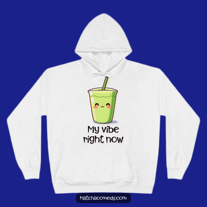 Funny Kawaii Matcha Straw Hoodie - Cozy Character, Perfect Hilarious Gift