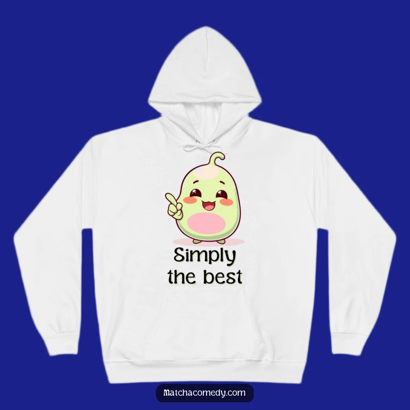 Cozy Funny Kawaii Matcha Bean Hoodie: Giggle & Point - Your New Favorite Funny Gift!