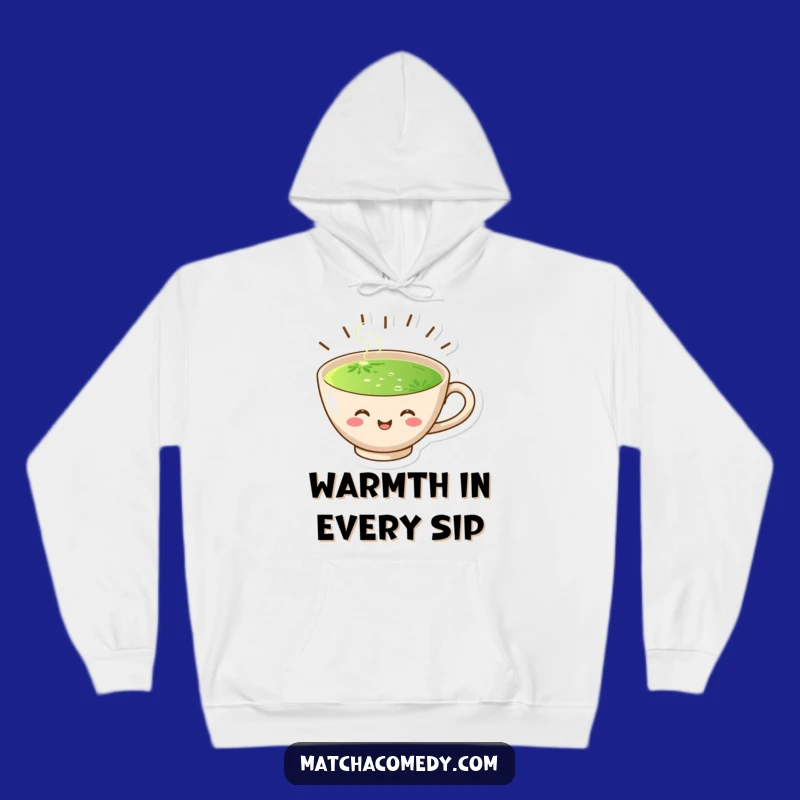Cozy Funny Matcha Cup Hoodie: Radiating Warmth & Smiles - Ultimate Comfort Gift