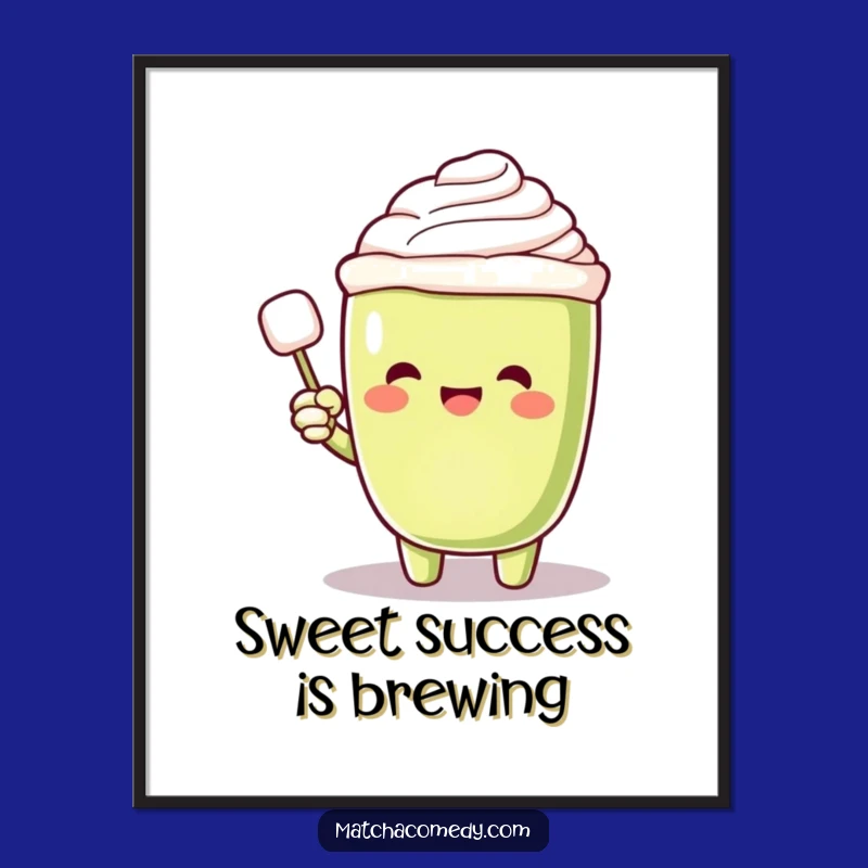 Free Printable Funny Matcha Latte Wall Art - Sugar Cube Wonder Downloadable Decor