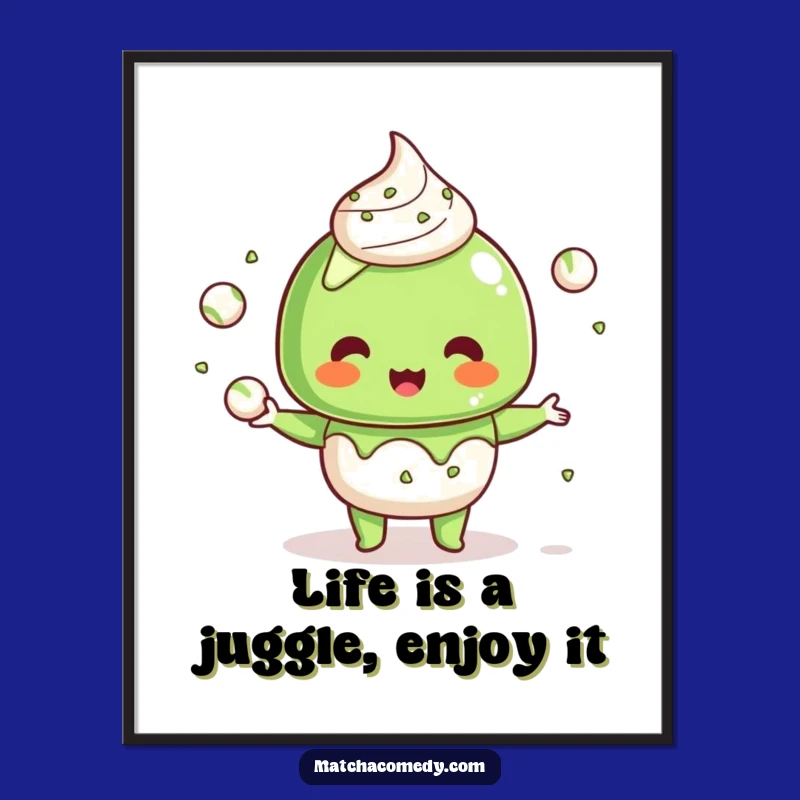 Free Printable Matcha Dessert Wall Art - Funny Downloadable Decor Gift