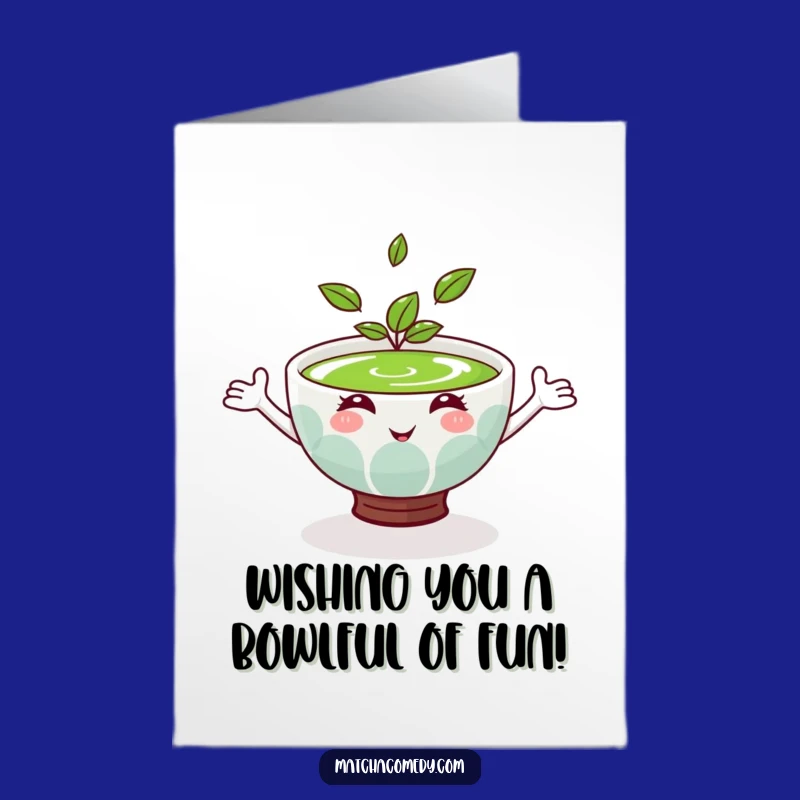 Free Printable Birthday Card: Matcha Bowl Hugs for a Happy Birthday!