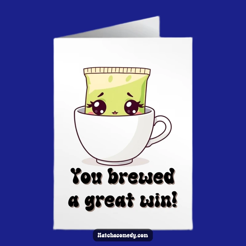 Free Printable Congrats Matcha Tea Card - Hilarious Downloadable Surprise!