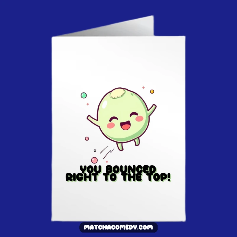 Free Printable Congratulations Card: Bouncing Mochi Funny DIY Gift