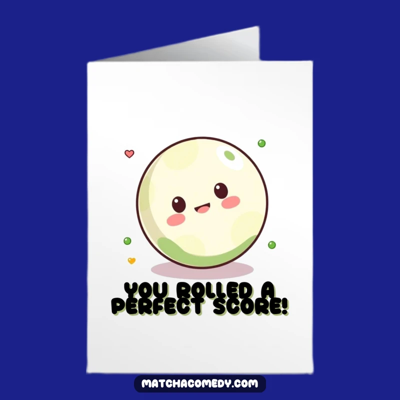 Free Printable Congratulations Card: Hilarious Kawaii Matcha Ball Roll
