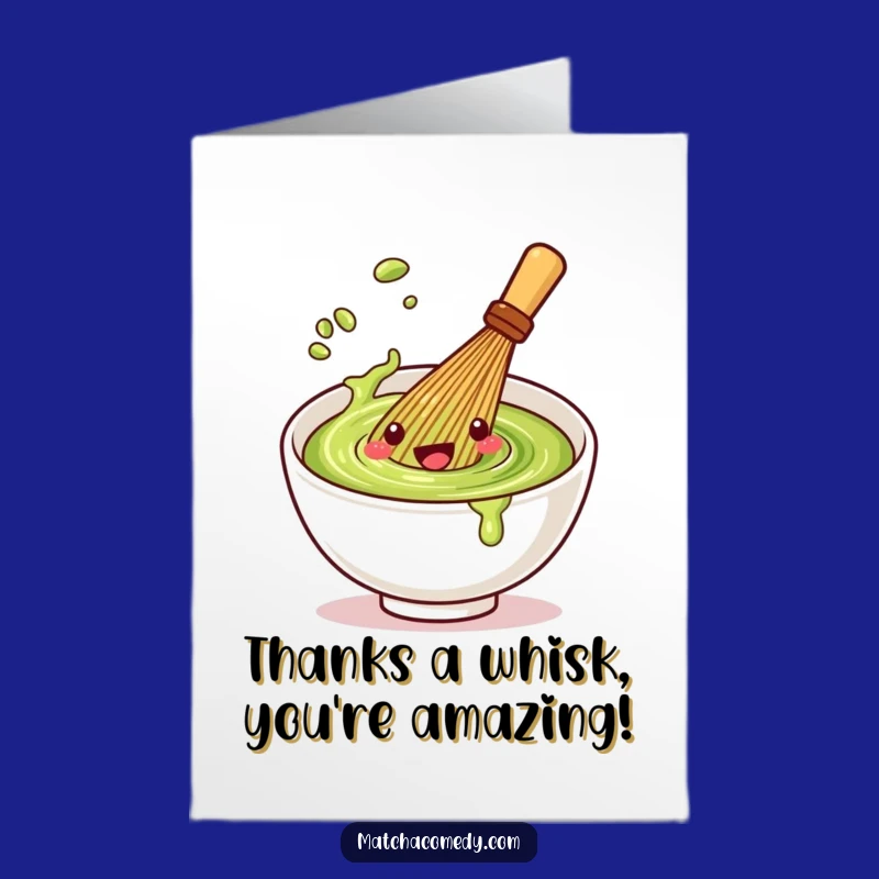 Free Printable Thank You Card: Whisk Spin Funny Downloadable Gift of Thanks