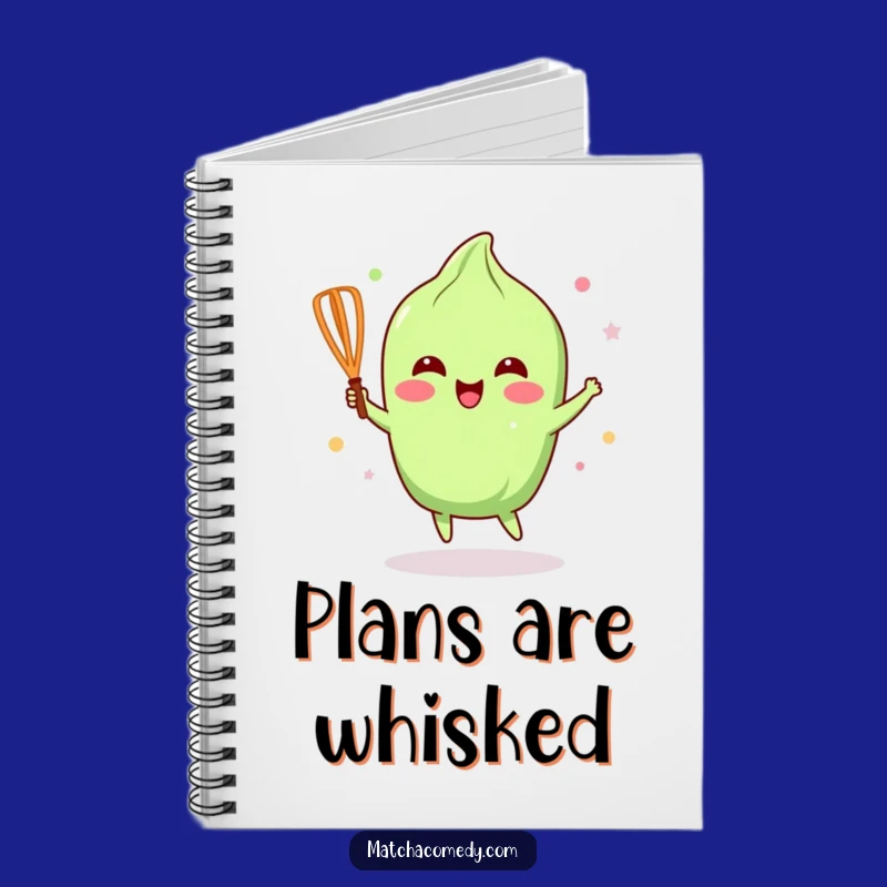 Funny Happy Matcha Whisk Notebook: Joyful Tea Lover's Journal