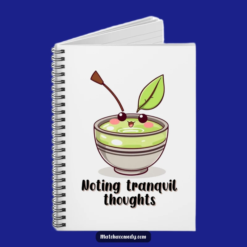 Funny Kawaii Matcha Bowl Notebook: Amused Leaf Jotting, Perfect Funny Gift for Writers
