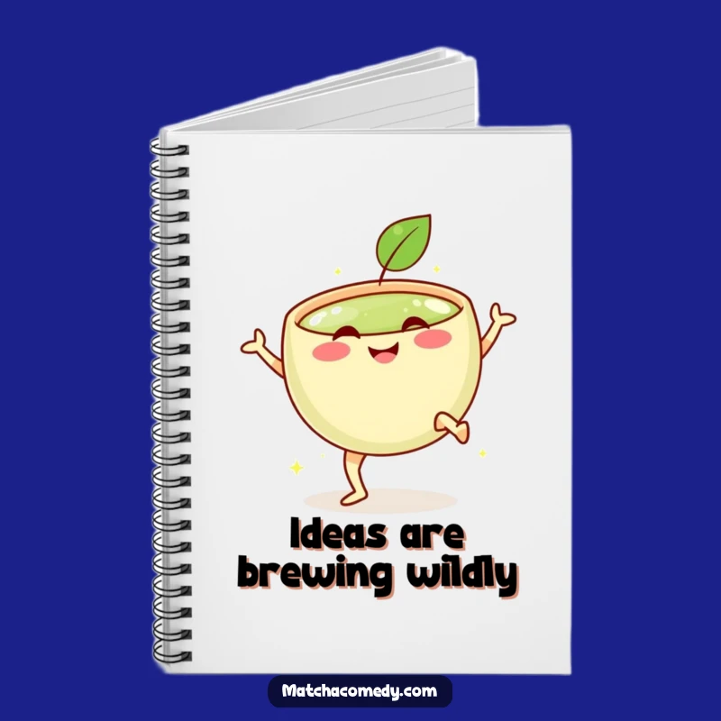 Funny Matcha Kick Notebook for Energetic Notes and Ideas