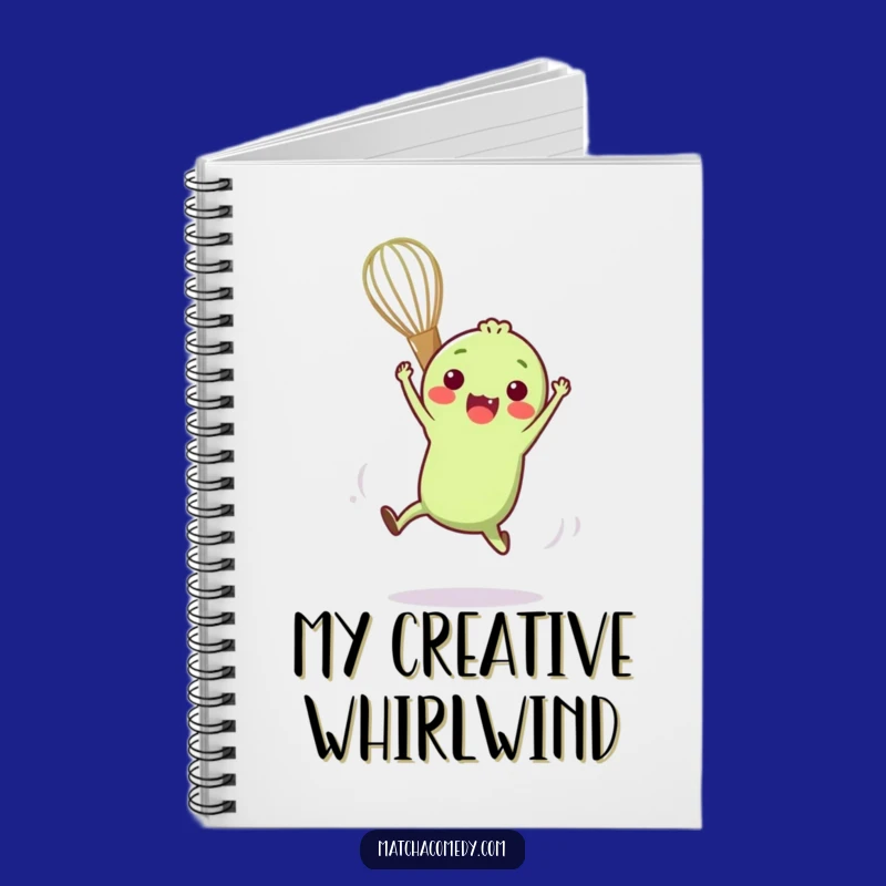 Funny Matcha Whisk Notebook for Agile Ideas and Playful Notes