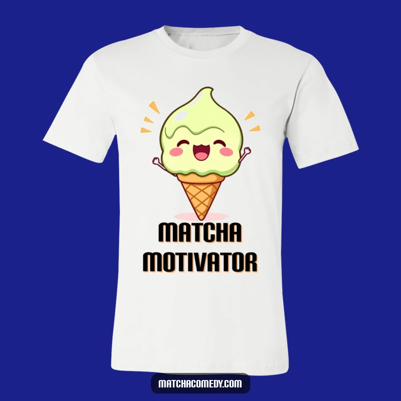 Funny Kawaii Matcha Ice Cream T-Shirt - Cheerful & Cool Gift for Matcha Fans