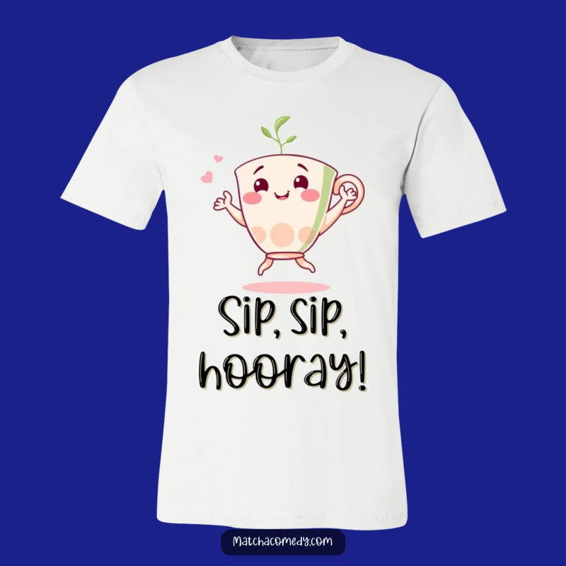 Funny Matcha Dancer T-Shirt: Cheerful Tea Cup Tee for Matcha Lovers