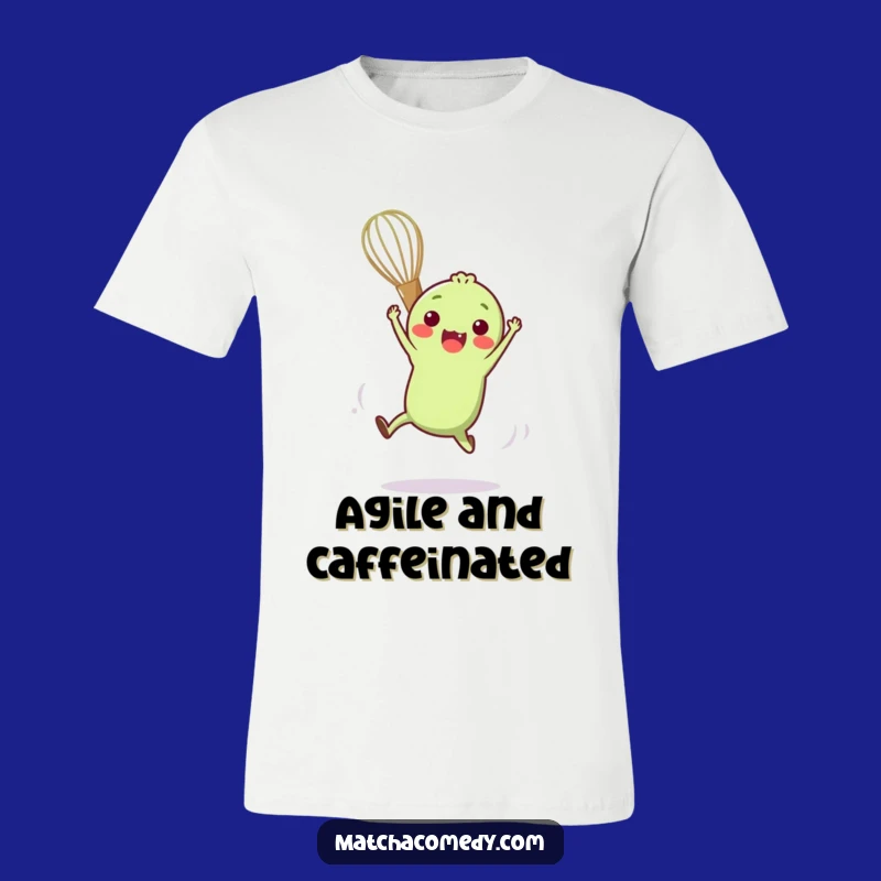 Funny Matcha Whisk Acrobat T-Shirt for Playful Souls and Tea Fans