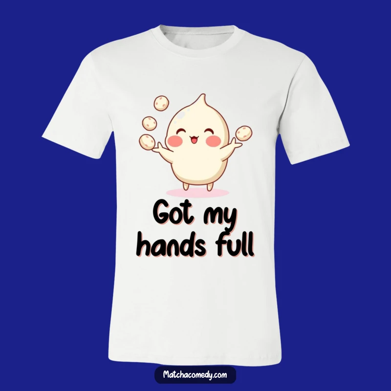 Funny Matcha Mochi Juggling T-Shirt: Playful Confection Shirt for Foodies